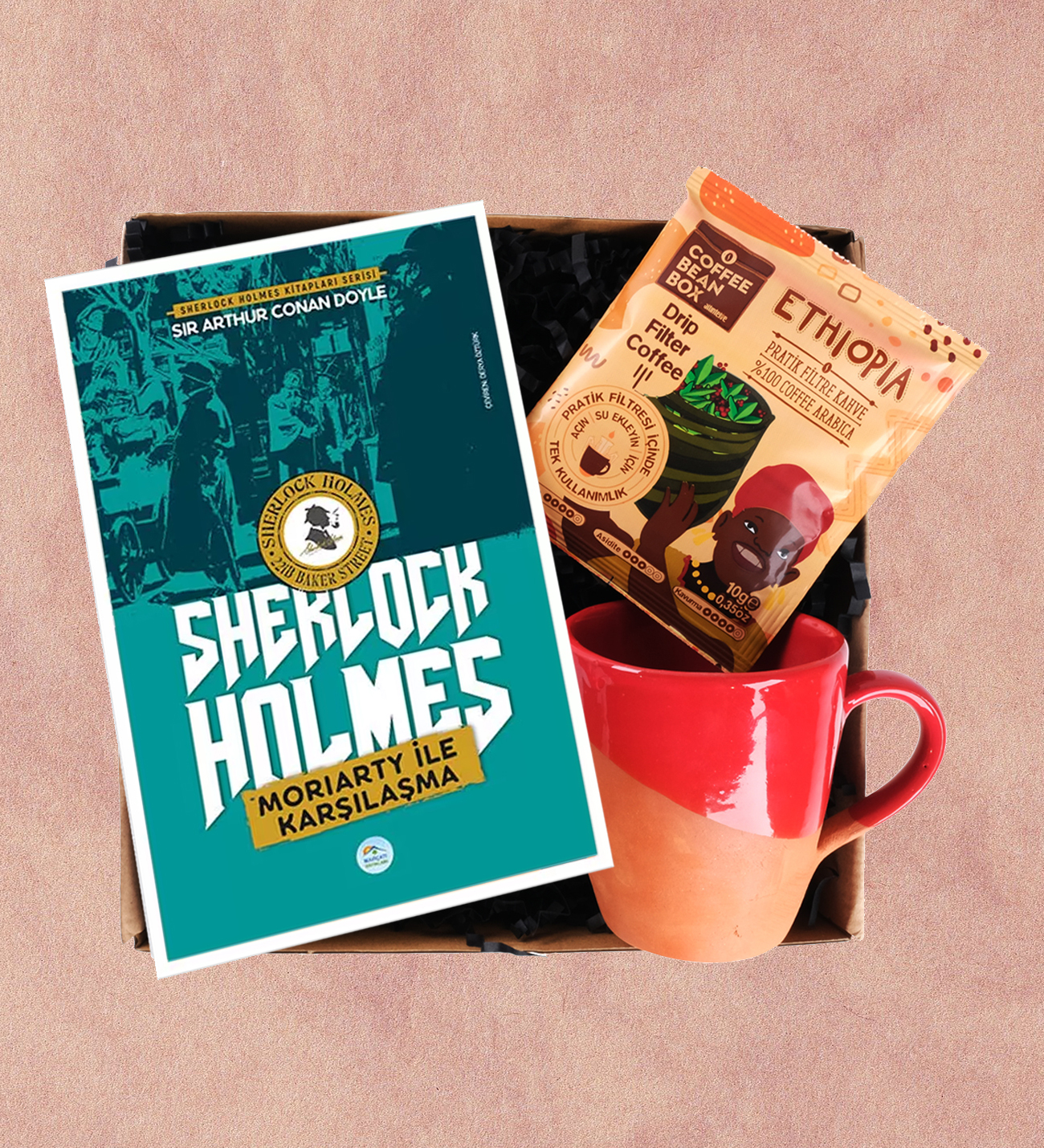 Sherlock Holmes kupa Kahve Hediye Seti